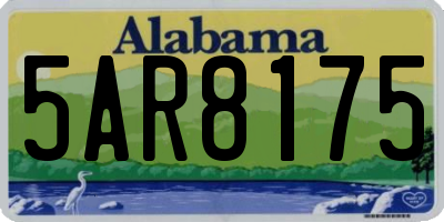 AL license plate 5AR8175