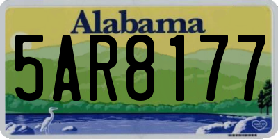AL license plate 5AR8177