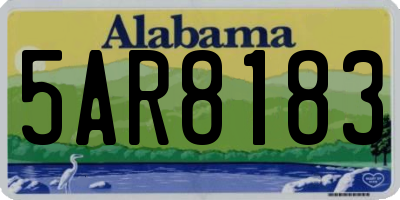 AL license plate 5AR8183