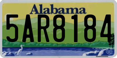 AL license plate 5AR8184