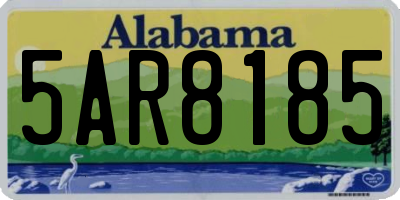 AL license plate 5AR8185