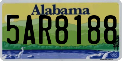 AL license plate 5AR8188