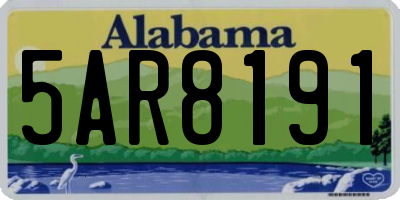 AL license plate 5AR8191