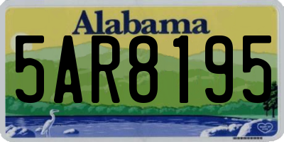 AL license plate 5AR8195