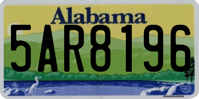AL license plate 5AR8196