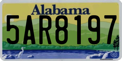 AL license plate 5AR8197