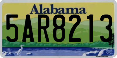 AL license plate 5AR8213