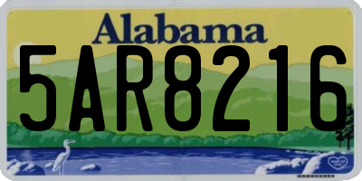 AL license plate 5AR8216