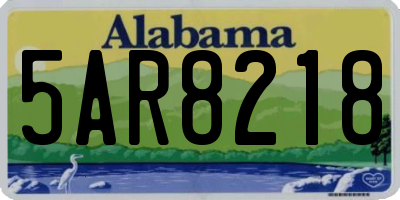 AL license plate 5AR8218