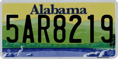 AL license plate 5AR8219