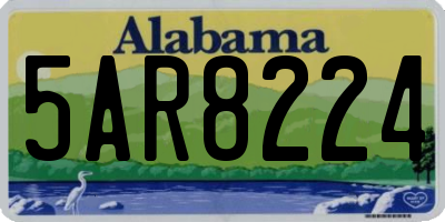 AL license plate 5AR8224