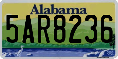 AL license plate 5AR8236