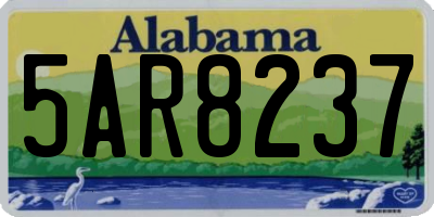 AL license plate 5AR8237
