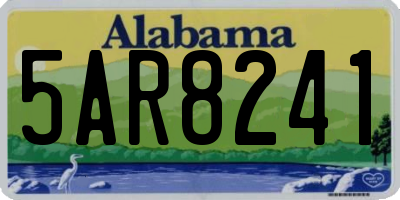 AL license plate 5AR8241