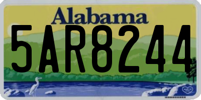 AL license plate 5AR8244