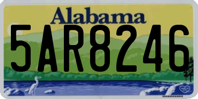 AL license plate 5AR8246