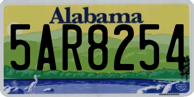 AL license plate 5AR8254