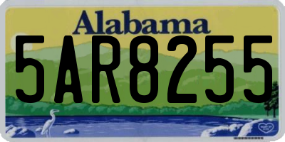 AL license plate 5AR8255