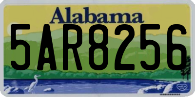 AL license plate 5AR8256