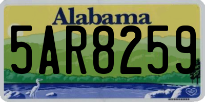 AL license plate 5AR8259