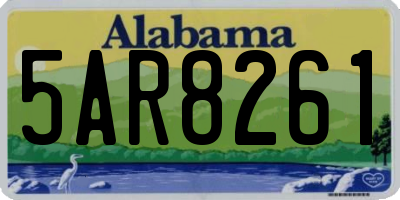 AL license plate 5AR8261
