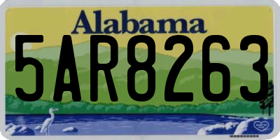 AL license plate 5AR8263