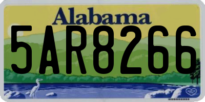 AL license plate 5AR8266