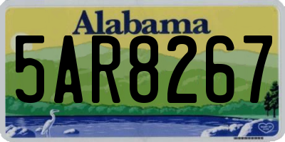 AL license plate 5AR8267