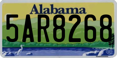AL license plate 5AR8268