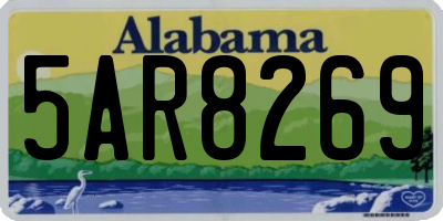 AL license plate 5AR8269