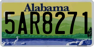 AL license plate 5AR8271