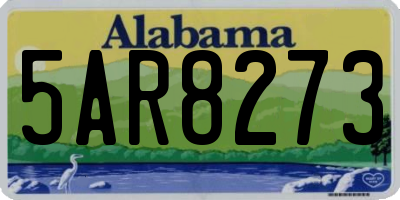 AL license plate 5AR8273