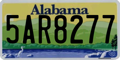 AL license plate 5AR8277
