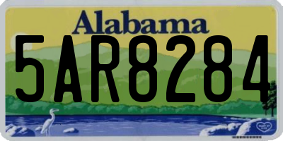 AL license plate 5AR8284