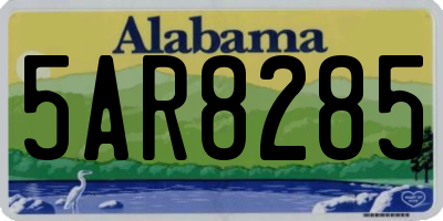 AL license plate 5AR8285