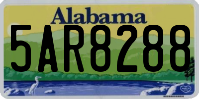 AL license plate 5AR8288