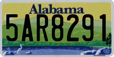 AL license plate 5AR8291