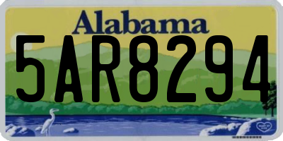 AL license plate 5AR8294
