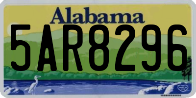 AL license plate 5AR8296