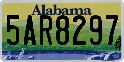 AL license plate 5AR8297