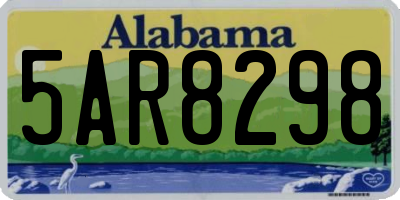 AL license plate 5AR8298