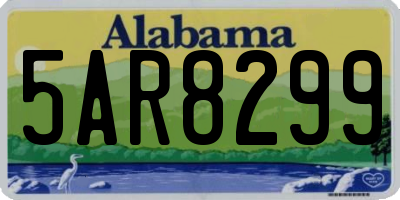 AL license plate 5AR8299