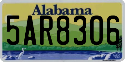 AL license plate 5AR8306
