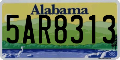 AL license plate 5AR8313