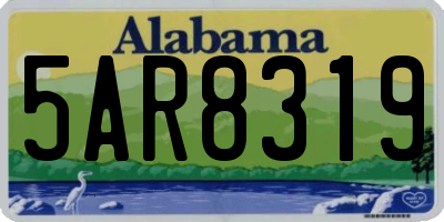 AL license plate 5AR8319