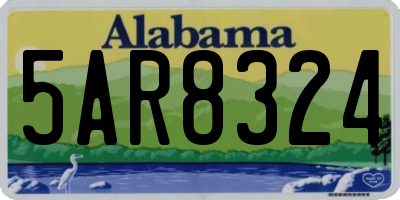 AL license plate 5AR8324