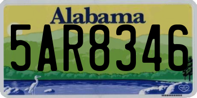 AL license plate 5AR8346