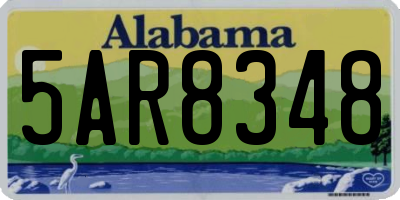 AL license plate 5AR8348