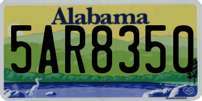AL license plate 5AR8350
