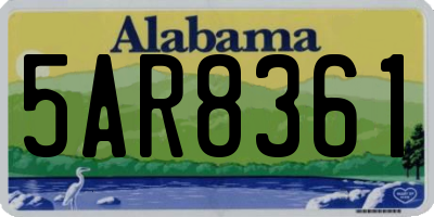 AL license plate 5AR8361